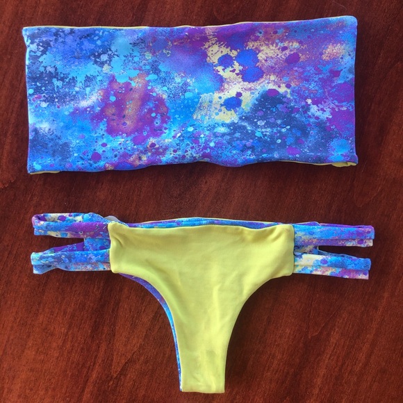 ❌SOLD❌ San Lorenzo Reversible Neon Bikini Set - Picture 4 of 4